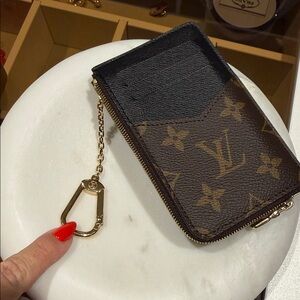 Louis Vuitton Monogram Card Holder with key ring